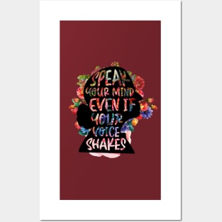 Speak Your Mind Even If Your Voice Shakes, Ruth Bader Posters and Art